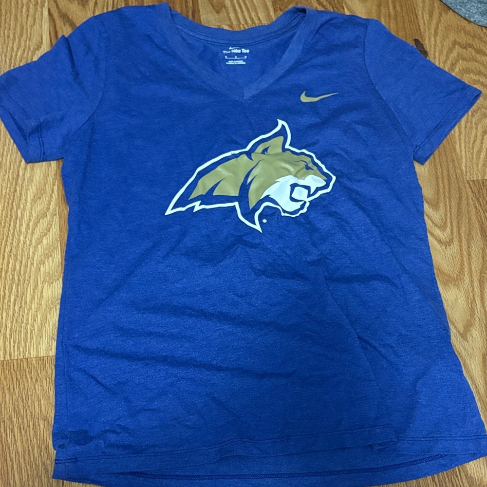 Nike Royal Blue Tee with Gold Wildcat Design